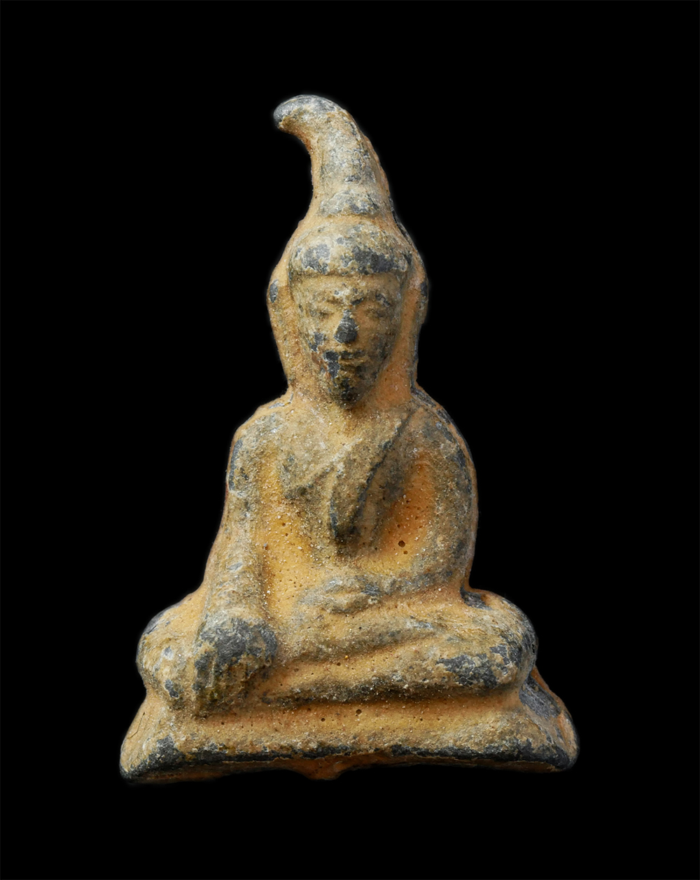 21Jul24 (75)p.jpg - พระท่ากระดานเกศคด เนื้อชินตะกั่ว หลังยันต์อุณาโลม พระเก่าสวย ไม่ทราบที่ | https://kamulet.in.th